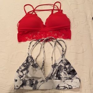 Set of Two Victoria Secret “PINK” Bralettes
